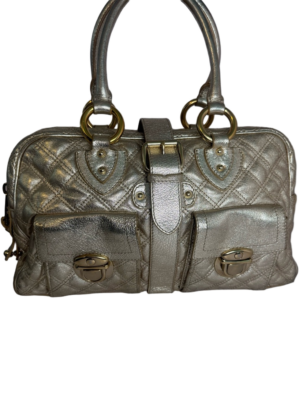 #359 Marc Jacobs Venetia Made in Italy Quilted Leather Satchel